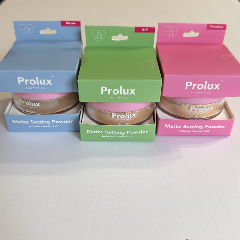 Prolux Cosmetics Matte Setting Powder Set of 3 NEW